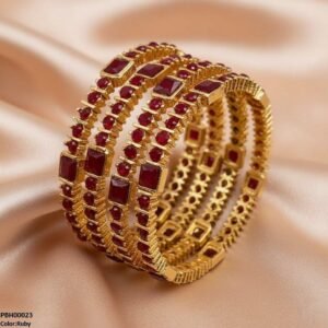 Square Round 4 Pcs Of Bangles Set